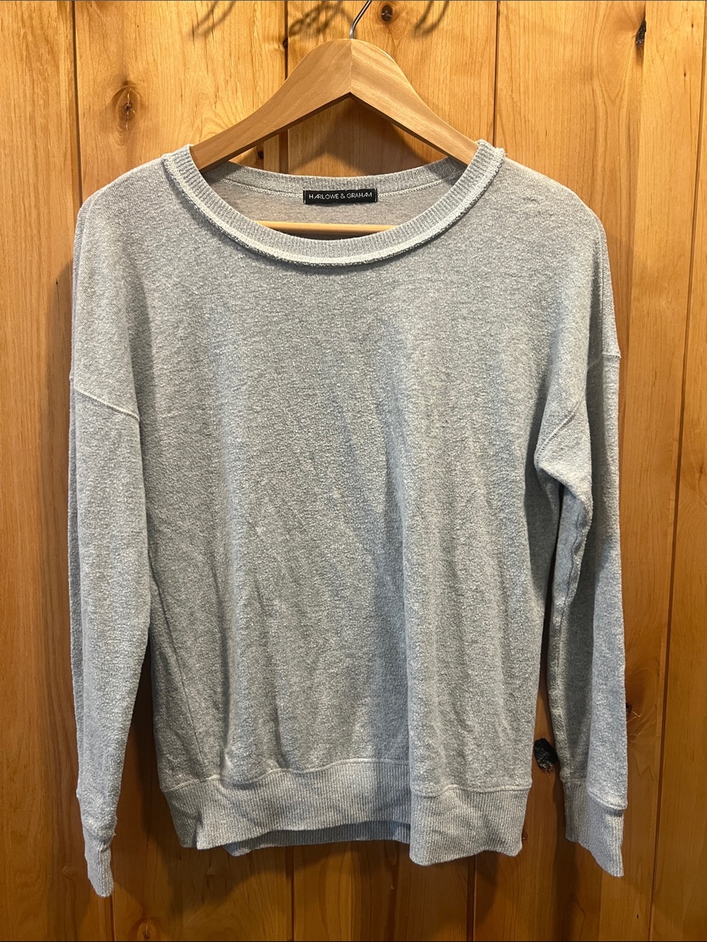 Harlowe & Graham Light Green Women's Crewneck Sweatshirt - Small